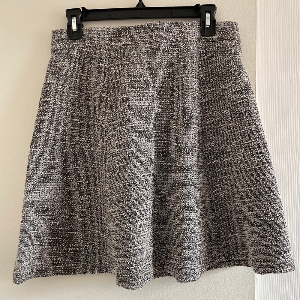 Ann Taylor Loft Grey Cotton Skirt